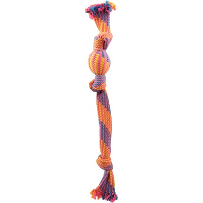 Dog Fantasy preťahovadlo s loptičkou vzor 2 3 knoty 50 cm
