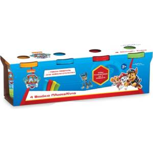 John Hellas Paw Patrol Plasteline 4 Dough s Set 400gr (03978pm)