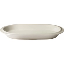 Bolia Misa Edge Bowl ecru stoneware 25 x 40 cm