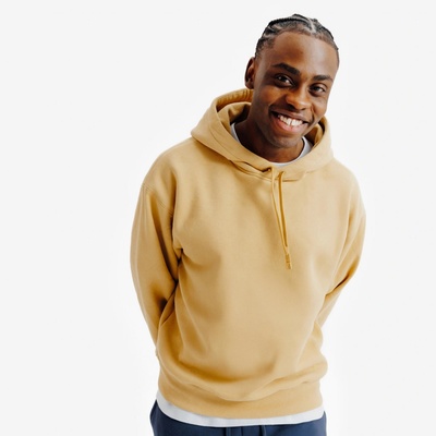 DECATHLON mikina s kapucí béžová