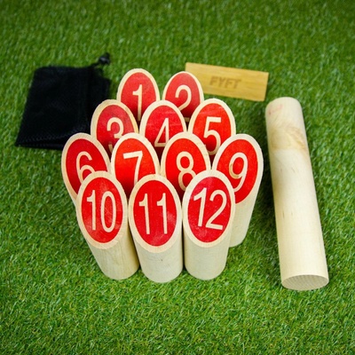 Bex Sport Kubb s čísly červené