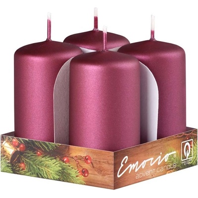 Emocio Válec 4ks 40x75mm Metal Mat dark violet