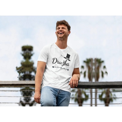 Personal pánske tričko Družba klobúčik biele