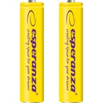 Esperanza Акумулаторна батерия NI-MH AAA 1000mAh 2 бр жълта 73319 (EZA101Y)