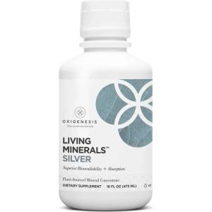 Oxigenesis Living Minerals Silver, 473 ml, Oxigenesis (14309 (PBO Living Minerals Silver 16 OZ))
