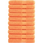 vidaXL Премиум кърпи SOLUND 10 бр оранжеви 100x200 см 600 gsm (137391)