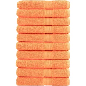 vidaXL Премиум кърпи SOLUND 10 бр оранжеви 100x200 см 600 gsm (137391)