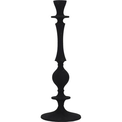 SVIETNIK na kónic. svieč. 31cm čierny //A67101860