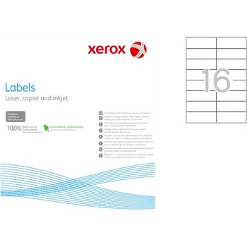 Етикети Xerox 105x37 mm A4 100 л. 16 етик (A4 100)