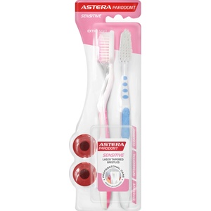 Astera Parodont Четки за зъби Sensitive, Extra Soft, 2 броя