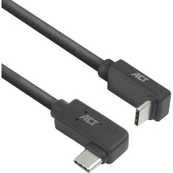 ACT Кабел USB-C - USB-C, 10Gbps, 60W, 1 m, конектори 90° left/right, up/down angled (EWENT-ACT-CAB-AC7481)