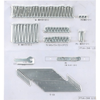 Blumfeldt sada šroubů Pantheon Pergola 3 x 6