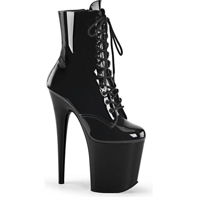 Pleaser USA Pleaser Flamingo-1020 Blk Pat/Blk 42