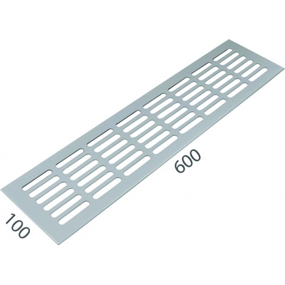 MPkovania SRL Alfa 100 x 600 mm strieborná matná