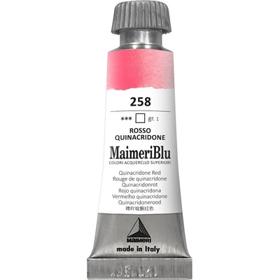 Maimeri Blu Акварелна боя Quinacridone Red 258 12 ml 1 бр (M1609258)