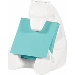 Post-it Feeder for Post-IT Mis sticky notes (Bear-330), white, 1 Super Sticky Z-Notes