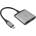 A-solar Xtorm XC202 USB-C Hub Dual HDMI Adapter - адаптер за свързване от USB-C към два HDMI порта (тъмносив)