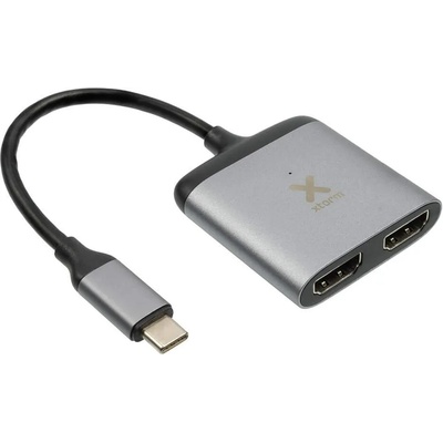 A-solar Xtorm XC202 USB-C Hub Dual HDMI Adapter - адаптер за свързване от USB-C към два HDMI порта (тъмносив)