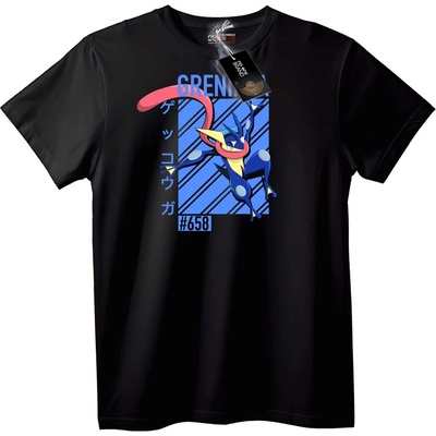 NOONEBRAND Тениска Greninja Покемон - 2XL, Black