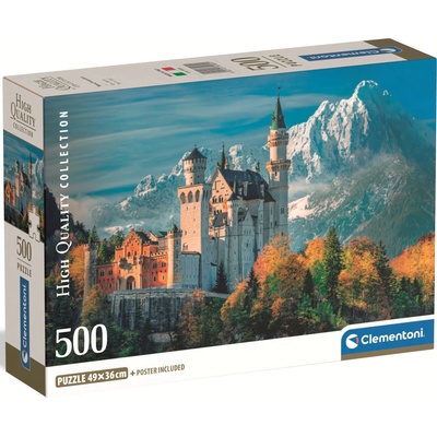 Clementoni Пъзел Clementoni от 500 части - Замъкът Нойшванщайн (35589)