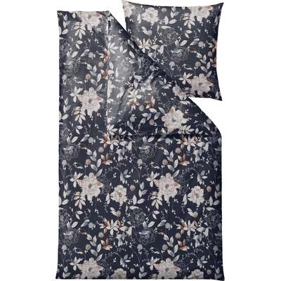 Södahl Спално бельо Garden Bloom с калъфка за възглавница 80 x 80 cm 135 x 200 см индигово (15653)
