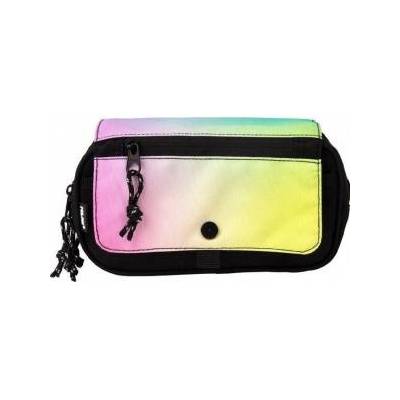 Pencil case 3 compartments with flap Sunset black MILAN