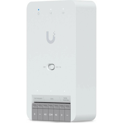 Ubiquiti UniFi Access Door Hub Mini - rozbočovač, 2x PoE výstup, 1x 12V alebo suchý výstup, 2x vstup pre senzor/tlačidlo, 1x PoE++