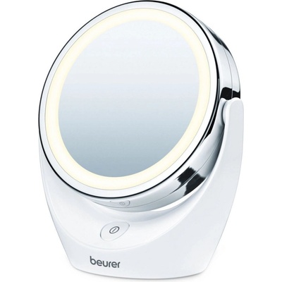 Beurer Козметично огледало Beurer BS 49, 11 см, LED светлина, Хромирано покритие, Въртящо, Бял (BS 49)