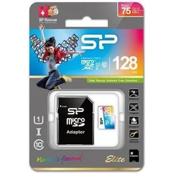 Silicon Power microSDXC Elite 128GB C10/UHS-I SP128GBSTXBU1V20SP