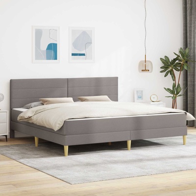 vidaXL Рамка за легло 200 x 200 cm Таупе (3414977)