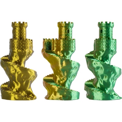 81424 Refill 3D филамент, PLA Magic Silk, 1, 75mm, 1000g, Многоцветен (Amber leaf) (81424)