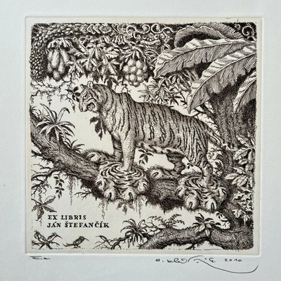 Peter Kľúčik, EX LIBRIS JÁN ŠTEFANČÍK Tiger