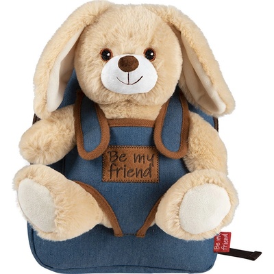 Lamour dětský plyšový batoh s vyjímatelným plyšovým zajíčkem