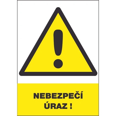 CERVA 12335 T. Nebezpečí úrazu- bezp.tabulka