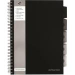 Pukka Pad Спирална тетрадка, А4, с подвързия, 125 страници, PUKKA PAD "Black project book", черна SBPROBA4 (SBPROBA4)
