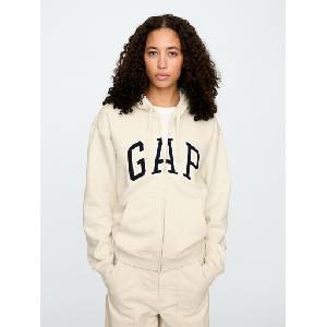 GAP Суитшърт с цип и лого на Gap GAP | Bezhov | ЖЕНИ | XXL