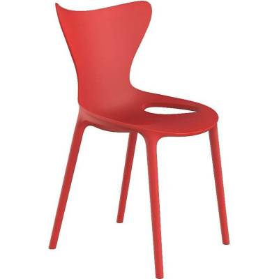 Vondom dětská plastová jídelní židle Love Mini červená