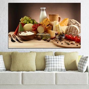 Vivid Home Декоративни панели Vivid Home от 1 част, Кухня, PVC, 35x25 см, №0739