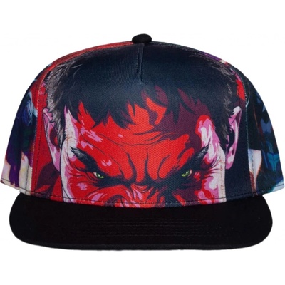 CurePink Snapback MarvelCaptain AmericaKapitán Amerika Červený Hulk [SB376861CAP]