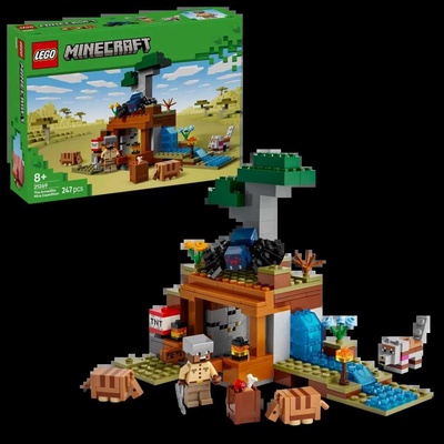 LEGO® Minecraft 21269 Výprava do dolu a pásovec