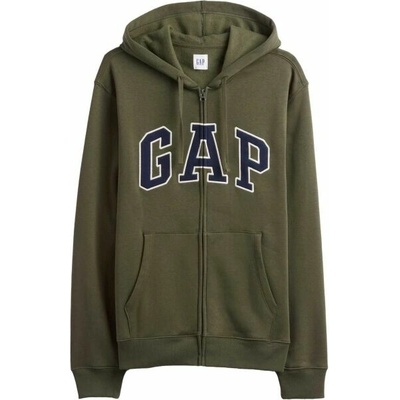 Gap V-HERITAGE LOGO FZ SNL mikina tmavě zelená