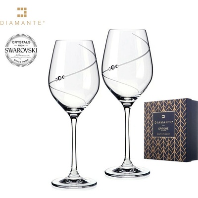 Bohemia Crystal Sklenice na bílé víno přátelská souprava Silhouette 2 ks 360 ml