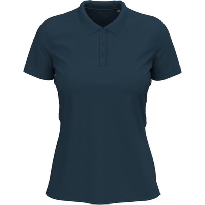 Stedman POLO CLAIRE / Дамска еластична поло тениска от плътен памук - марина син S (059740k4501)