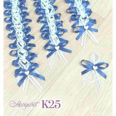 Krajkové svatební vývazky K25 (Navy Blue) – Zboží Dáma