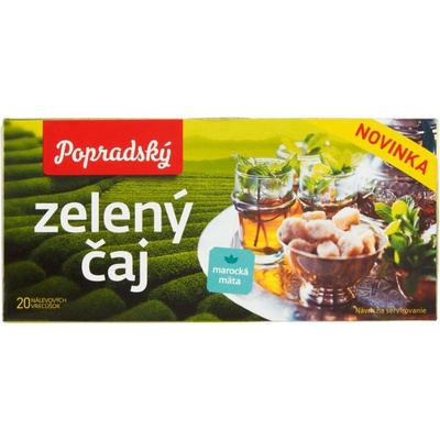 Popradský Zelený čaj marocká mäta 20 x 1,5 g