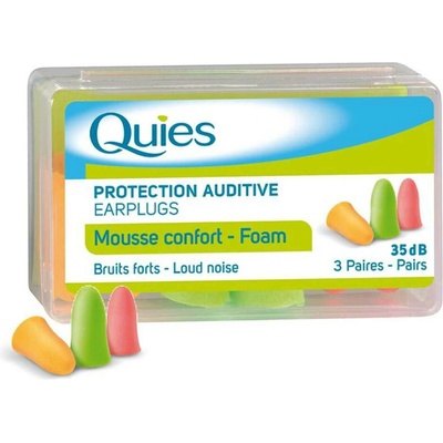 Quies Pěnové chrániče sluchu 35 dB, 3 x 2 ks