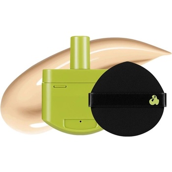 Unleashia Фон дьо тен Satin Wear Healthy-Green, 16N, пълнител, 15 g + Гъба за грим