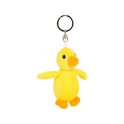 Přívěsek na klíče Teddies Kačenka/Kachna plyš/kov 4x8cm – Zboží Dáma