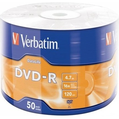 Verbatim DVD-R 4,7GB 16x, wrap, 50ks (CDVER1061)