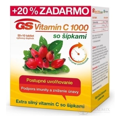 GS Vitamin C 1000 mg se šípky 50+10 tablet